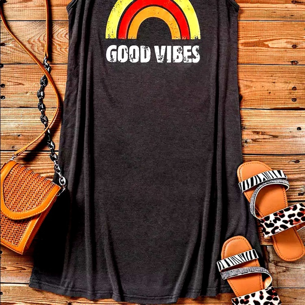 LAST ONE Long maxi dress GOOD VIBES